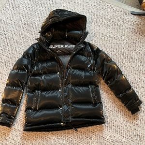 TNA Super Puff puffer winter jacket (Aritzia)